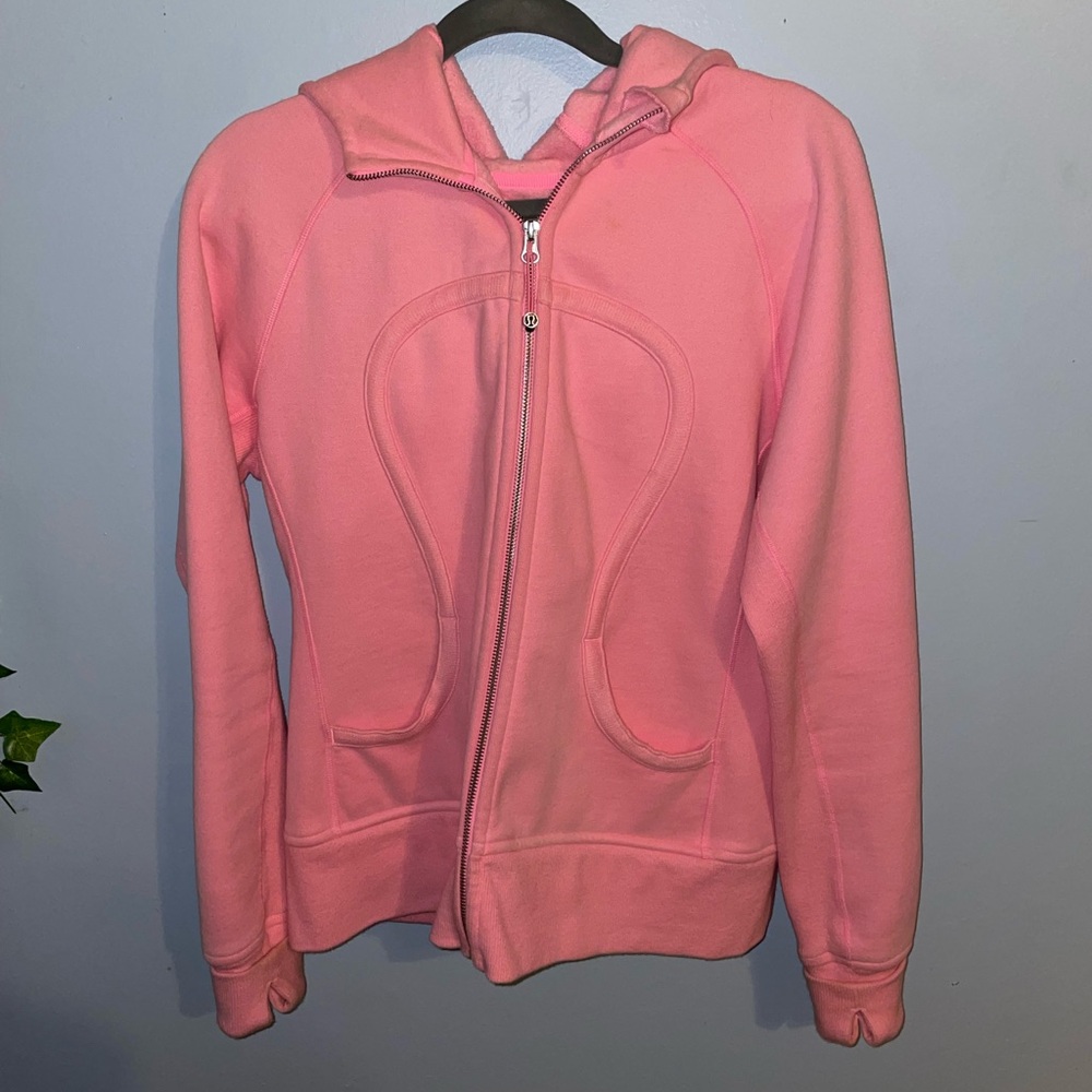 Pink Lululemon Scuba Zip Up